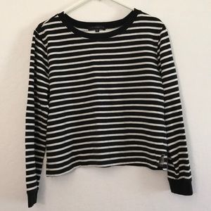 Sanctuary striped crew neck sweatshirt